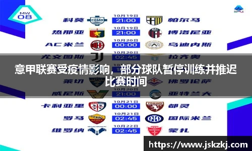 意甲联赛受疫情影响，部分球队暂停训练并推迟比赛时间